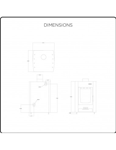 Termostufa a Legna 20 + 5 kW Modello Isotta