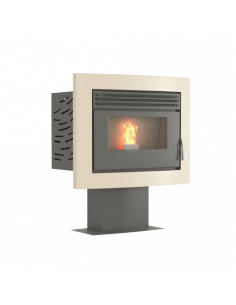 Islanda 12 kW – Camino a Pellet Verticale dal Design Unico