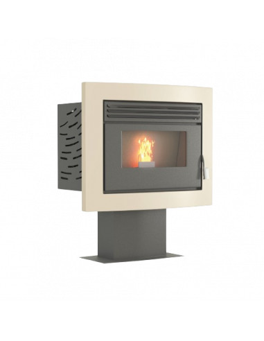 Islanda 12 kW – Camino a Pellet Verticale dal Design Unico
