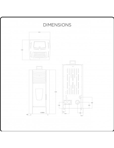 Giusy 14 kW – Stufa a Pellet Canalizzata: Calore Intelligente per Tutta la Casa