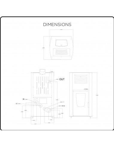 Stufa a Pellet Ventilata Taty 23 + 7 kW – Calore Efficiente, Doppia Diffusione