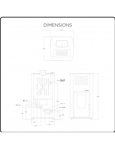 Stufa a Pellet Ventilata Taty 23 + 7 kW – Calore Efficiente, Doppia Diffusione
