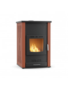 Stufa a Legna IDRO 27 + 6 kW modello Carina