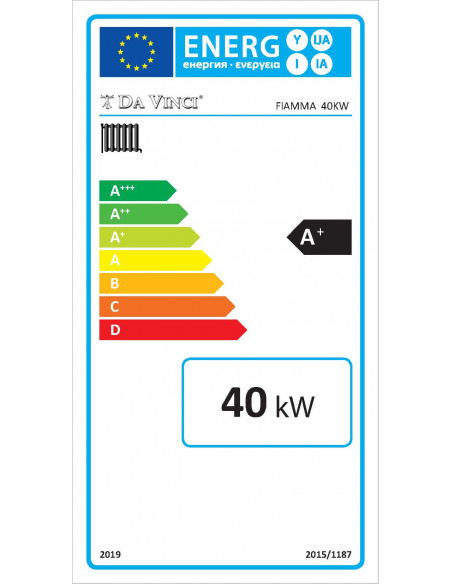 Caldaia a Legna da 40 kW – Riscaldamento a Radiatori, Trasformabile a Pellet  Modello Fiamma 40