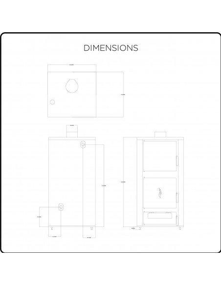 Caldaia a Legna da 40 kW – Riscaldamento a Radiatori, Trasformabile a Pellet  Modello Fiamma 40