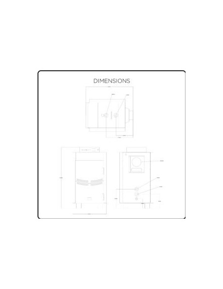 Caldaia a Legna con tre giri di fumo – Modello Fiamma 55 kW