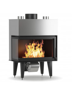 Eros ventilato 14 kw vetro ad angolo