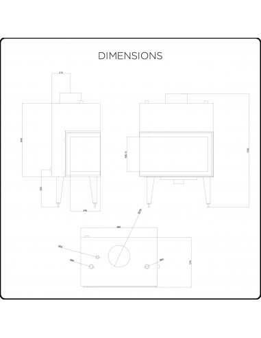 Camino Inserto Eros 15 kW – Vetro ad Angolo