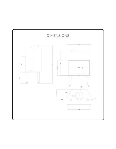 Inserto Camino IDRO 16 + 8 kW Modello Noemi