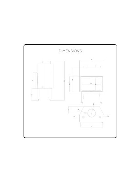 Inserto Camino IDRO 16 + 8 kW Modello Noemi