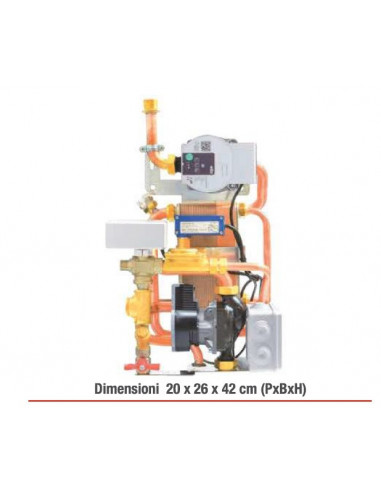 Linea kit 1 compact  Separatore impianto più acqua sanitaria 30 kw - 14 kw