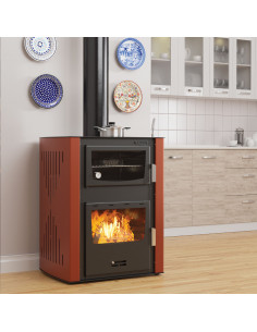 Termostufa a Legna con Forno – 27 + 8 kW modello Colibis