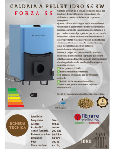 Caldaia a Pellet Forza 55 kW – Potenza, Efficienza e Praticità  Caldaia a pellet da 55 kW 2