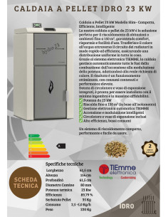 Caldaia a Pellet 23 kW Modello Slim– Compatta, Efficiente, Intelligente 2
