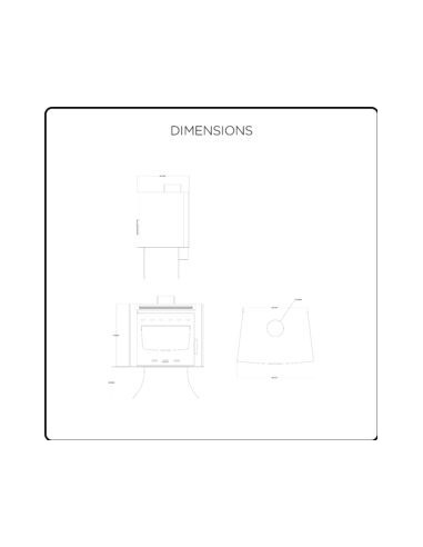 Stufa a Legna AURORA 15 kW Ventilata