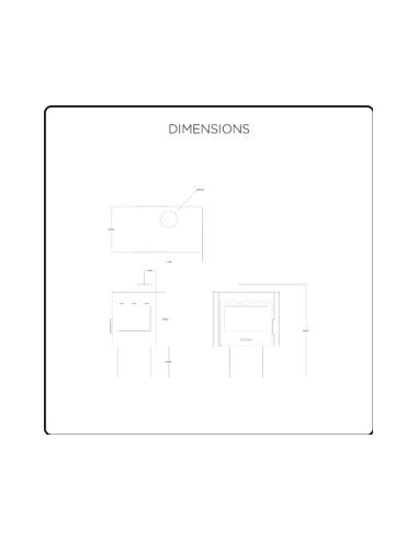 Stufa a Legna SIRIA 12 kW – Vetro Trilaterale