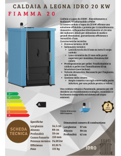 Caldaia a Legna da 20 kW – Riscaldamento a Radiatori, Trasformabile a Pellet 2