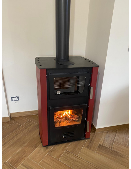 Termostufa a Legna con Forno – 27 + 8 kW modello Colibis