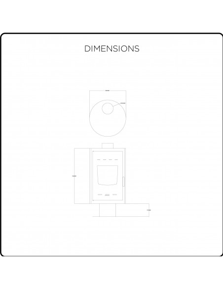 Stufa a legna circolare da 12 kW modello Ares