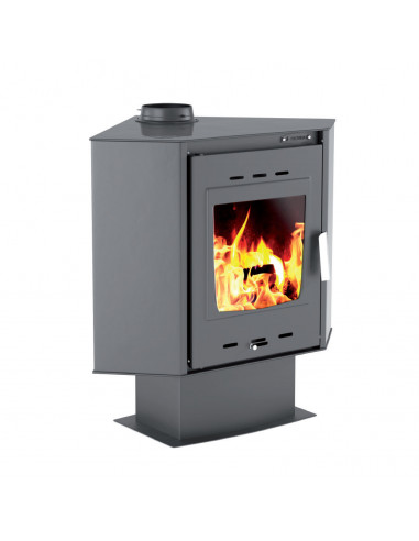 Stufa a legna ad angolo da 14 kW